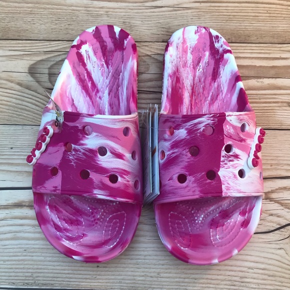 Classic Crocs Marbled Slide - Picture 12 of 13